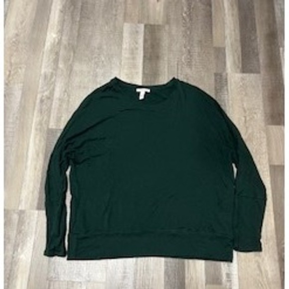 Daily Ritual Women's Large L/G Green Knit Top Casual Blouse - Picture 1 of 6